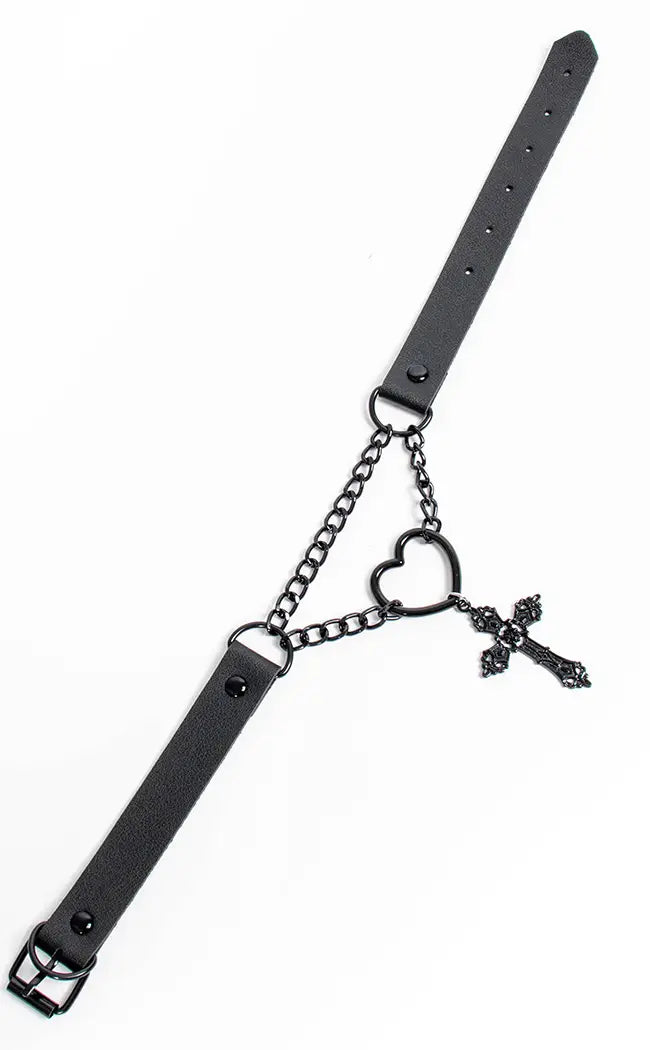 On My Knees Heart Choker