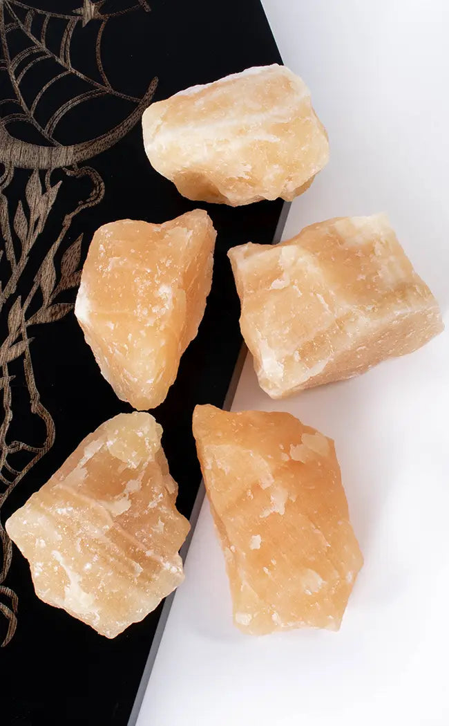 Orange Calcite Rough Chunk-Crystals-Tragic Beautiful