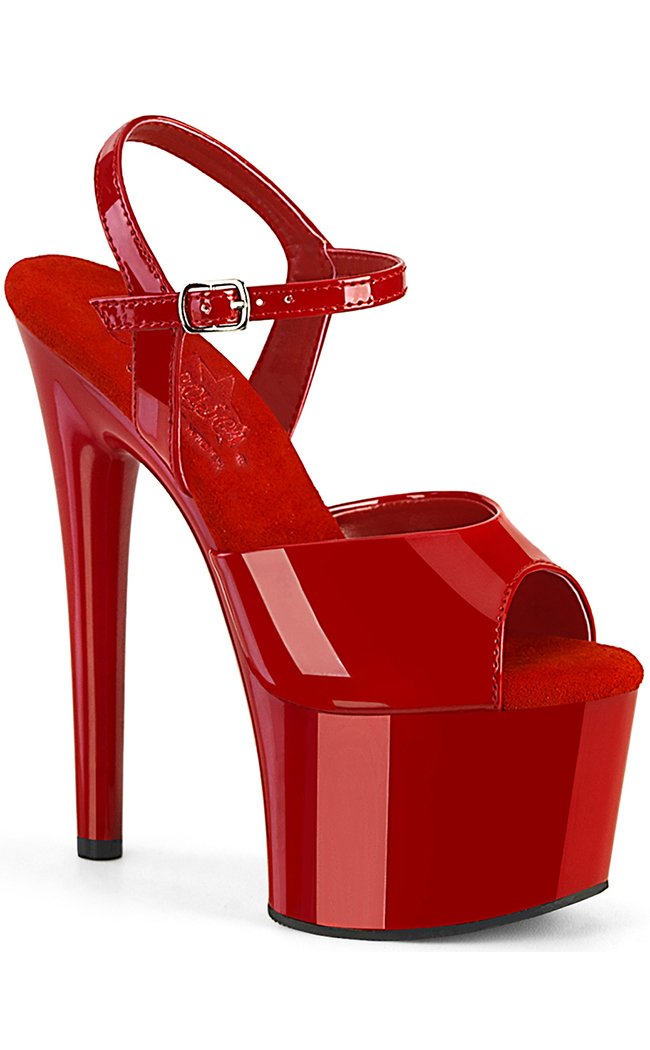 PASSION-709 Red Patent Heels-Pleaser-Tragic Beautiful