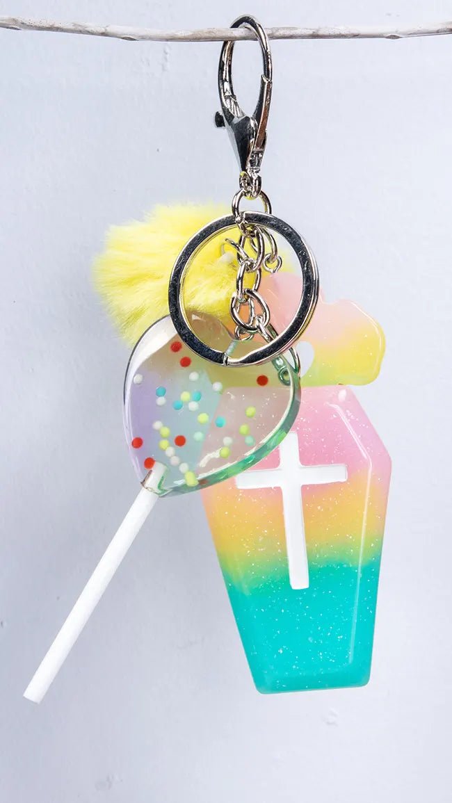 Pastel Candy Coffin Keychain-Tragic Beautiful-Tragic Beautiful