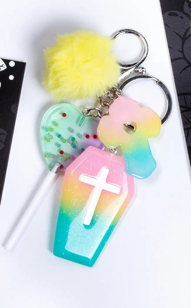 Pastel Candy Coffin Keychain-Tragic Beautiful-Tragic Beautiful