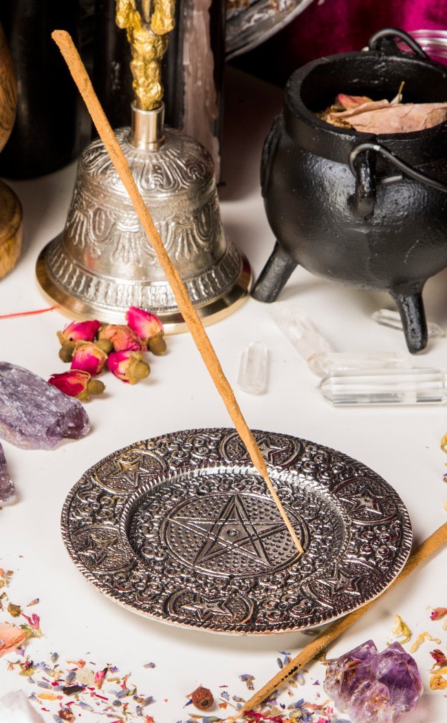 Pentacle Aluminum Incense Burner-Incense-Tragic Beautiful