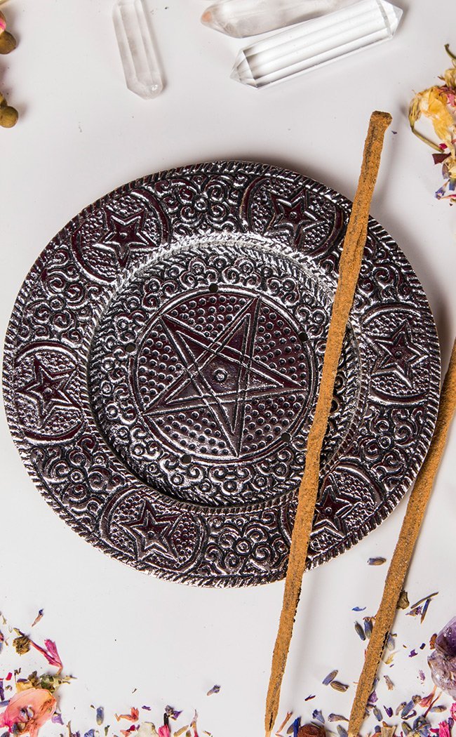 Pentacle Aluminum Incense Burner-Incense-Tragic Beautiful