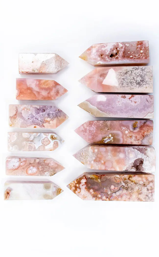 Pink Amethyst Druzy Towers | Large-Crystals-Tragic Beautiful