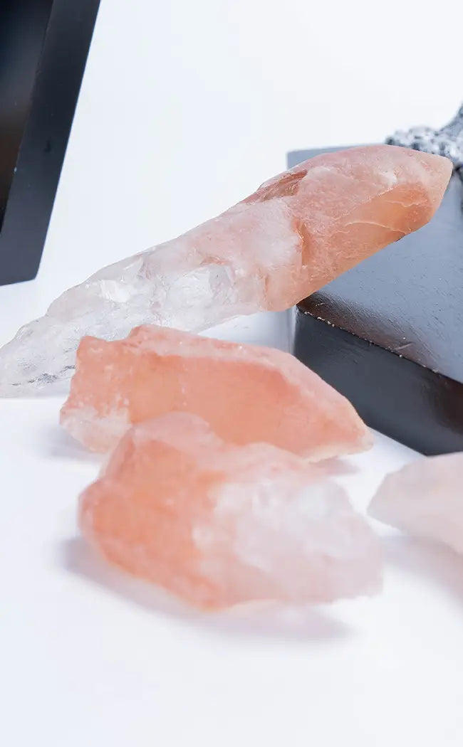 Pink Lemurian Sugar Quartz Rough Points-Crystals-Tragic Beautiful