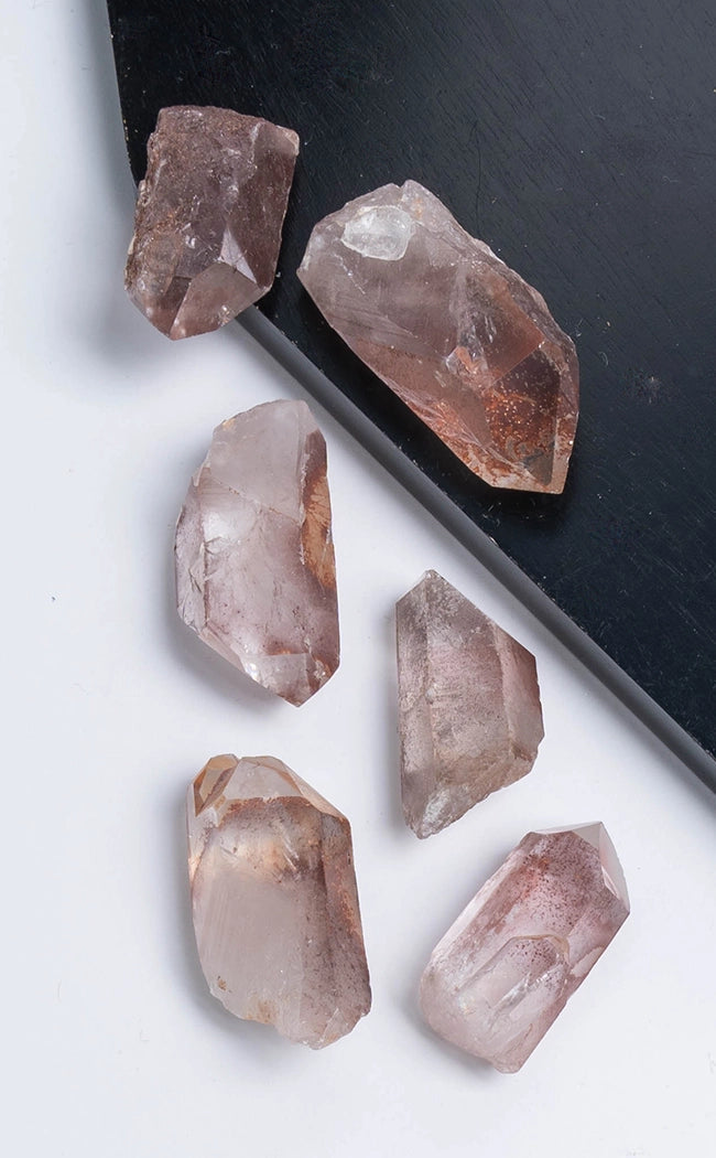 Pink Lithium Quartz Points-Crystals-Tragic Beautiful