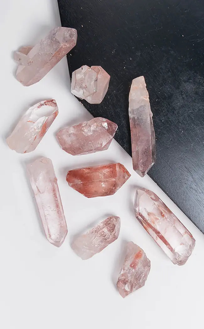 Pink Lithium Quartz Points-Crystals-Tragic Beautiful