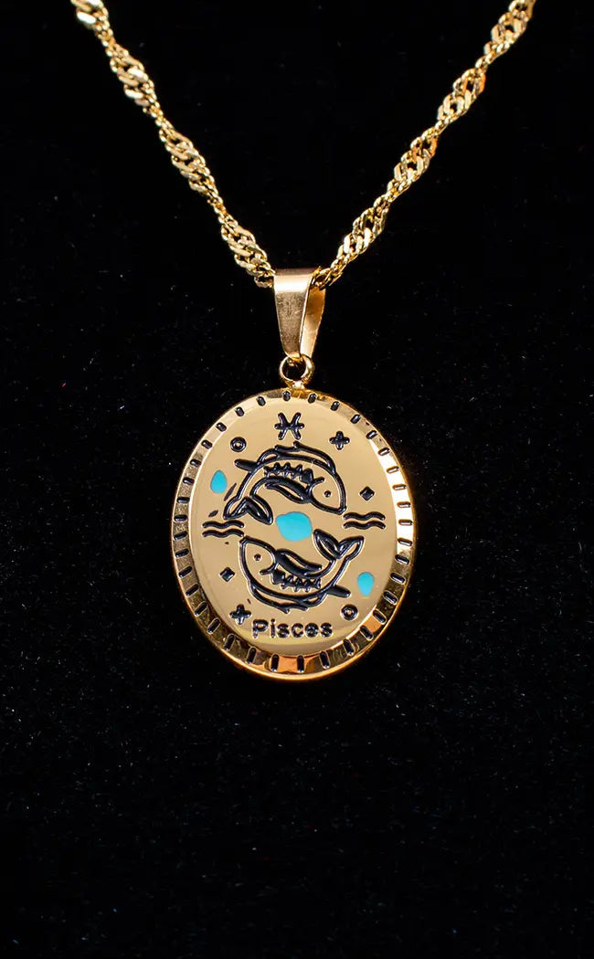 Pisces Necklace | 18K Gold-Gothic Jewellery-Tragic Beautiful
