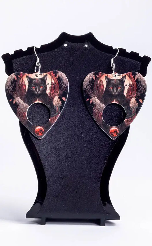 Planchette Earrings | Blood Moon-Burn Book Inc-Tragic Beautiful