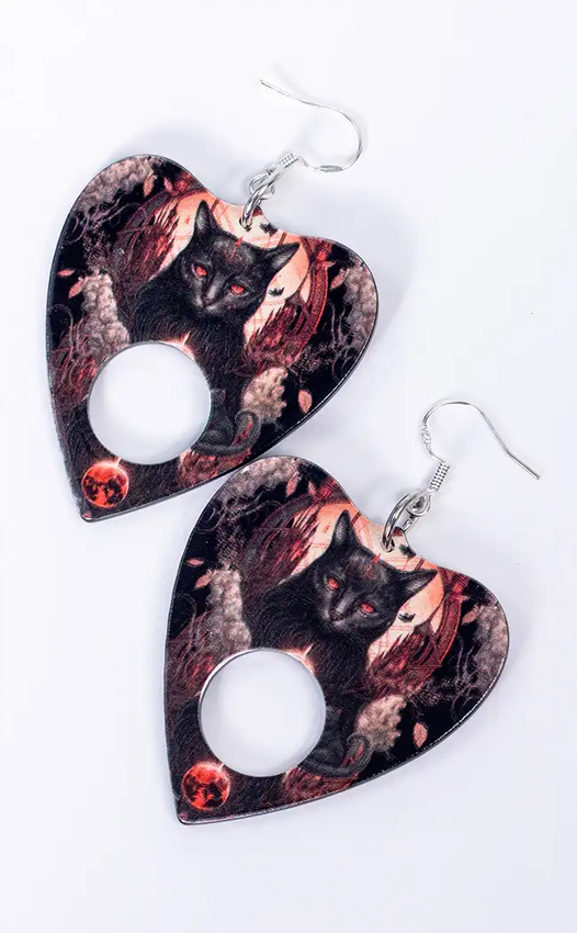 Planchette Earrings | Blood Moon-Burn Book Inc-Tragic Beautiful