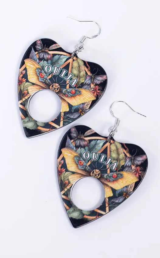 Planchette Earrings | Lunar Moth-Burn Book Inc-Tragic Beautiful