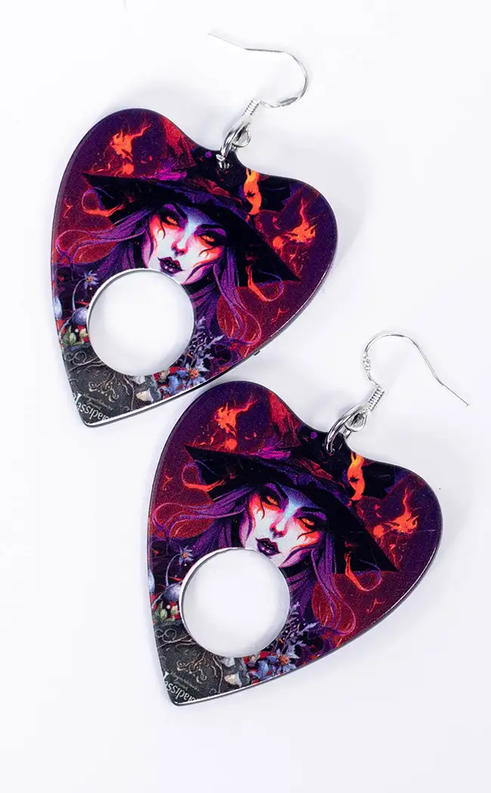 Planchette Earrings | Witching You Well-Burn Book Inc-Tragic Beautiful