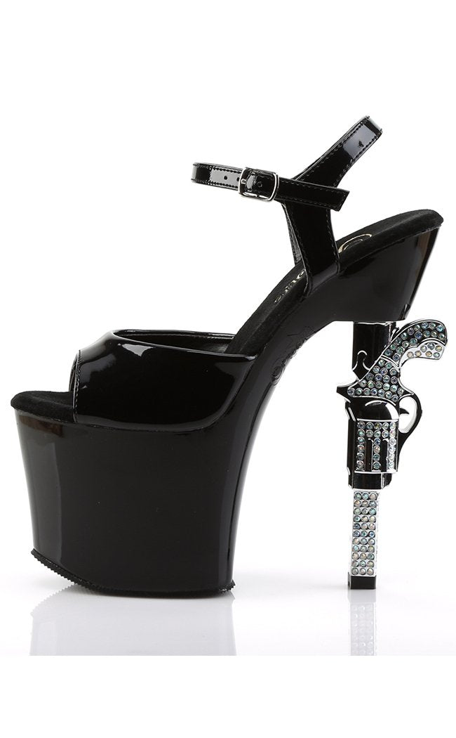 REVOLVER-709 Black Heels-Pleaser-Tragic Beautiful