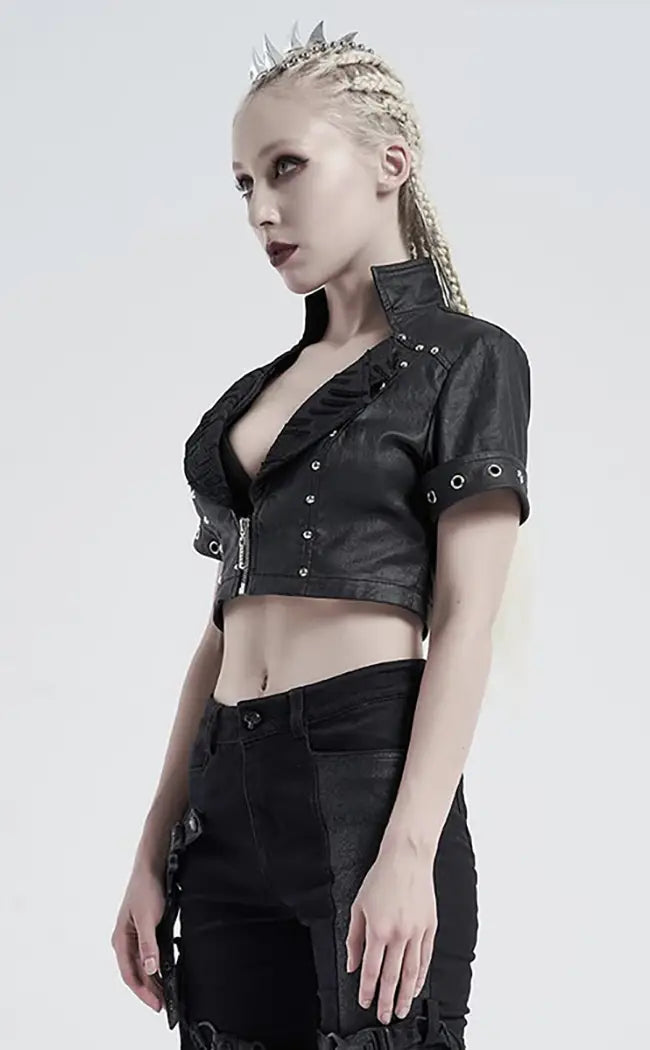 Rebel Yell Crop Top-Punk Rave-Tragic Beautiful