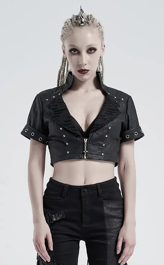 Rebel Yell Crop Top-Punk Rave-Tragic Beautiful