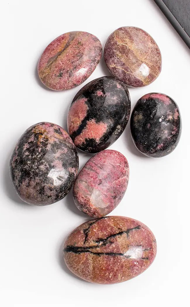 Rhodonite Palm Stone-Crystals-Tragic Beautiful