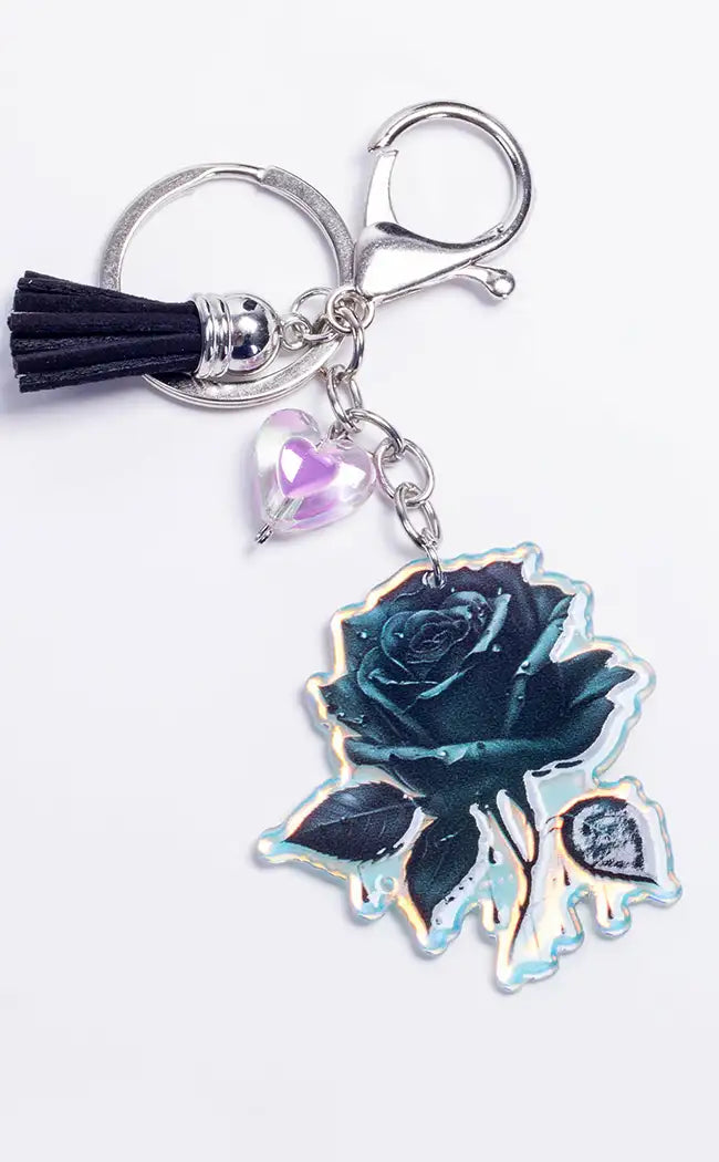 Rose Noir Keychain-Drop Dead Gorgeous-Tragic Beautiful