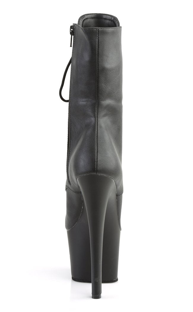 SKY-1020 Black Matte Boots-Pleaser-Tragic Beautiful