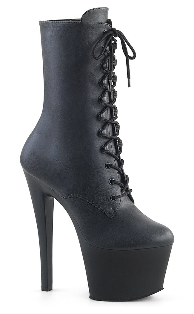 SKY-1020 Black Matte Boots-Pleaser-Tragic Beautiful