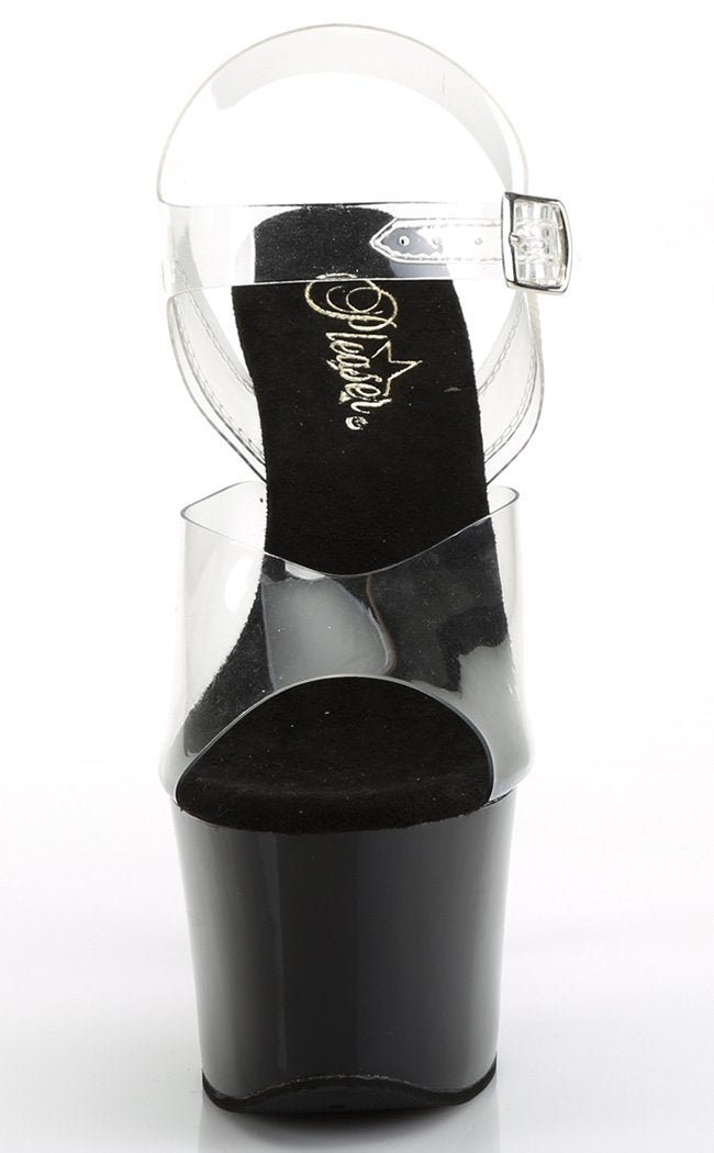 SKY-308CRS Champagne Rhinestone Heels-Pleaser-Tragic Beautiful