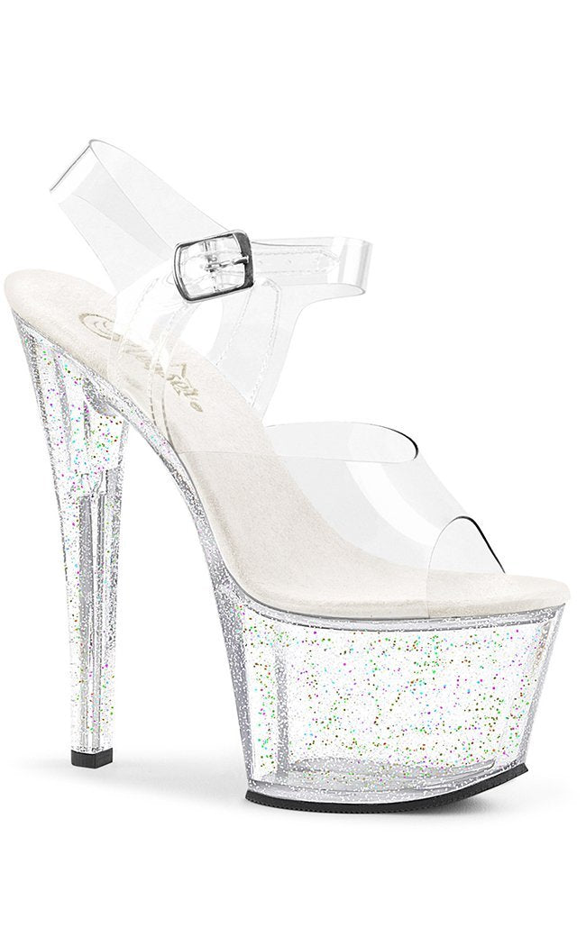 SKY-308MG Clr/Clr Heels-Pleaser-Tragic Beautiful