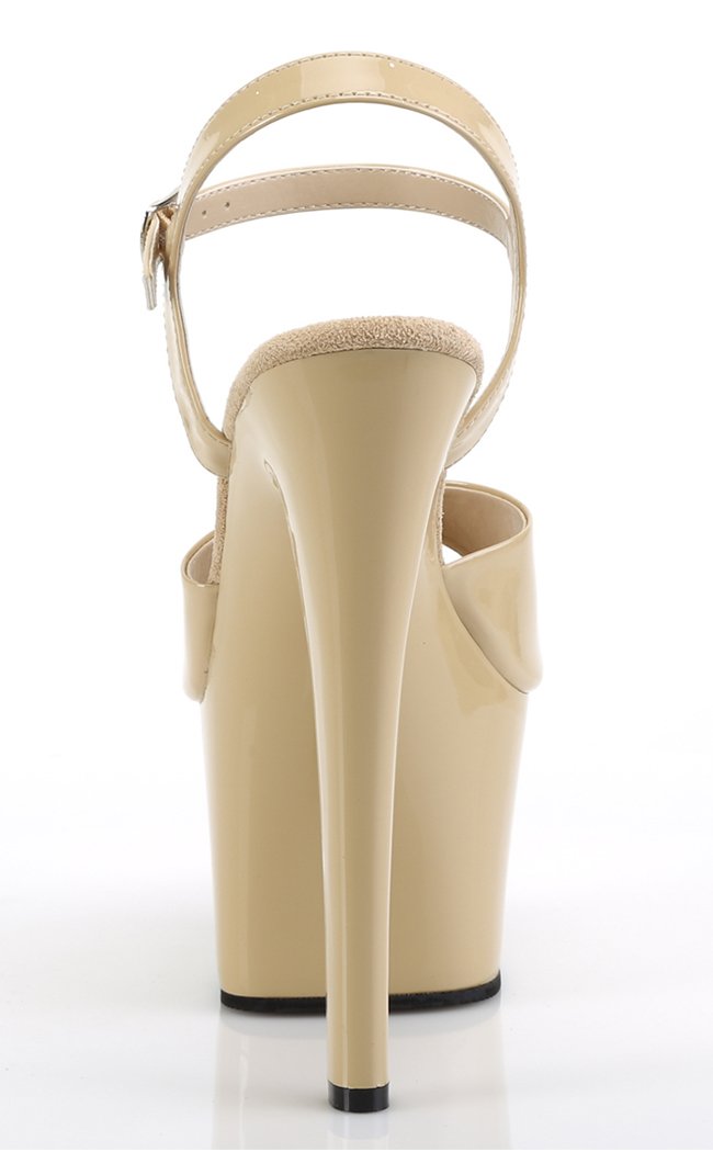 SKY-309 Cream Pat/Cream Heels-Pleaser-Tragic Beautiful