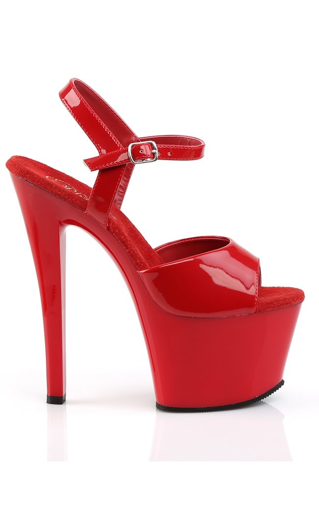 SKY-309 Red Pat/Red Heels-Pleaser-Tragic Beautiful