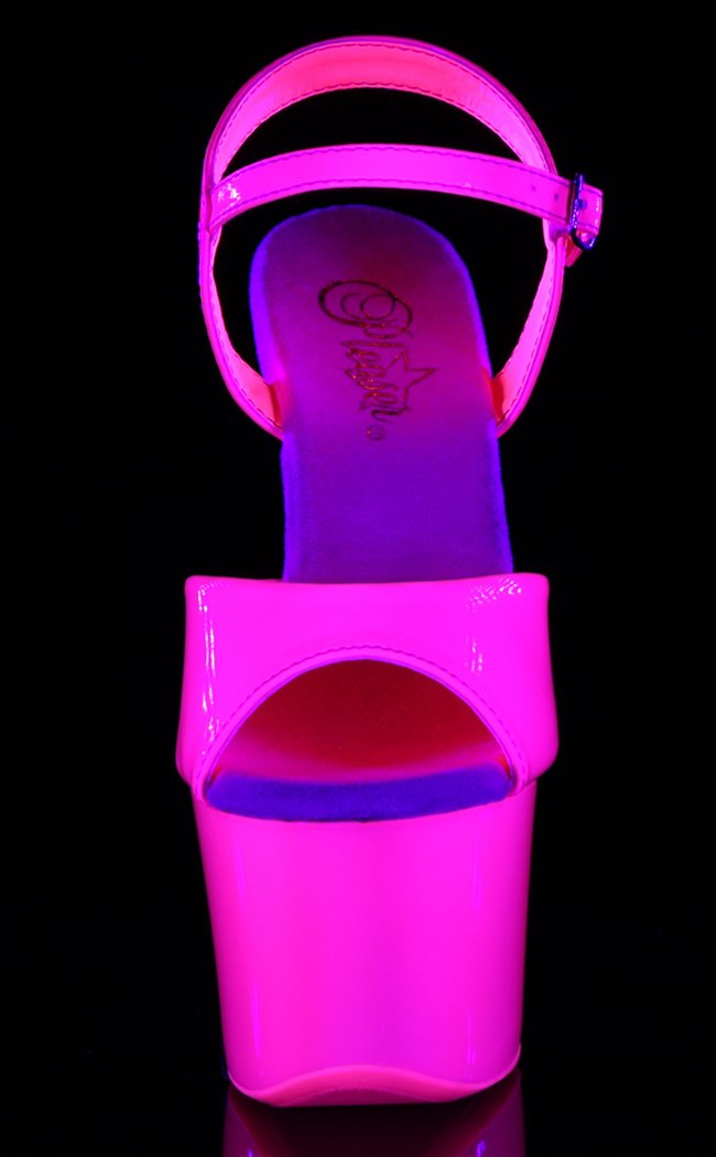 SKY-309UV Neon Hot Pink UV Heels-Pleaser-Tragic Beautiful