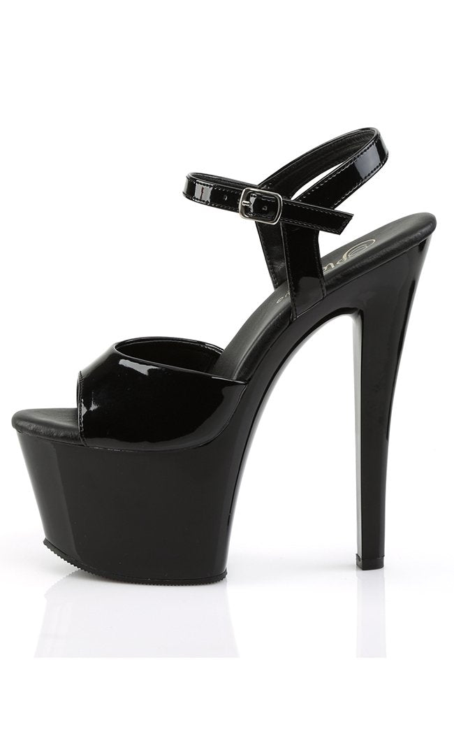 SKY-309VL Black Patent Heels-Pleaser-Tragic Beautiful