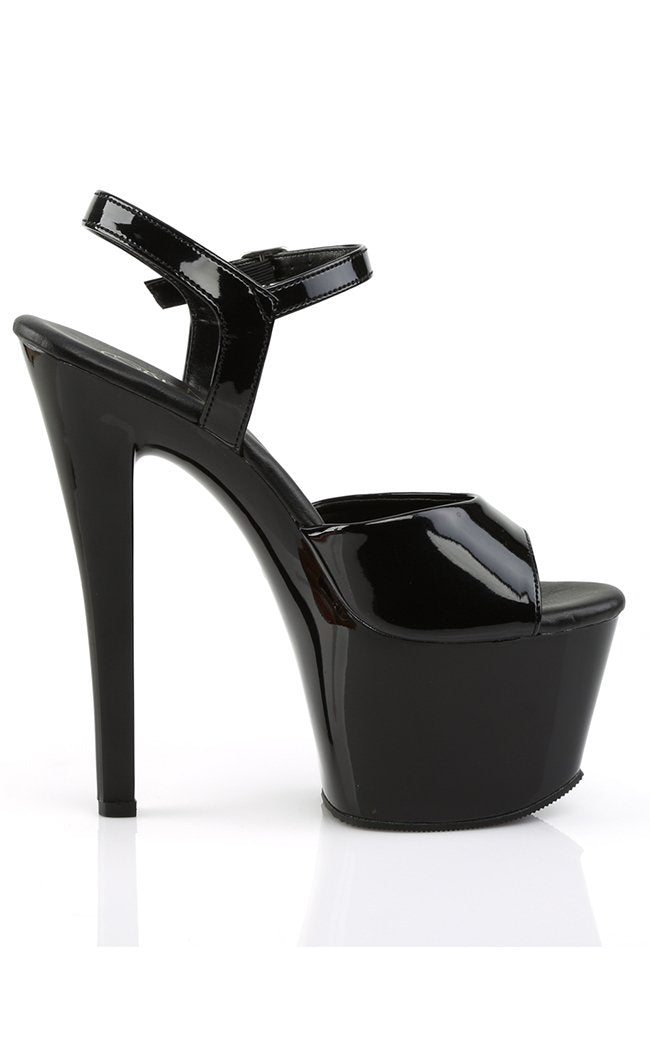 SKY-309VL Black Patent Heels-Pleaser-Tragic Beautiful