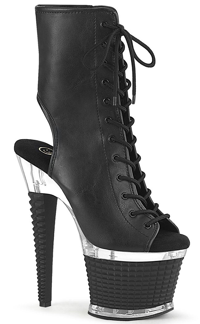 SPECTATOR-1016 Black Matte Ankle Boots-Pleaser-Tragic Beautiful