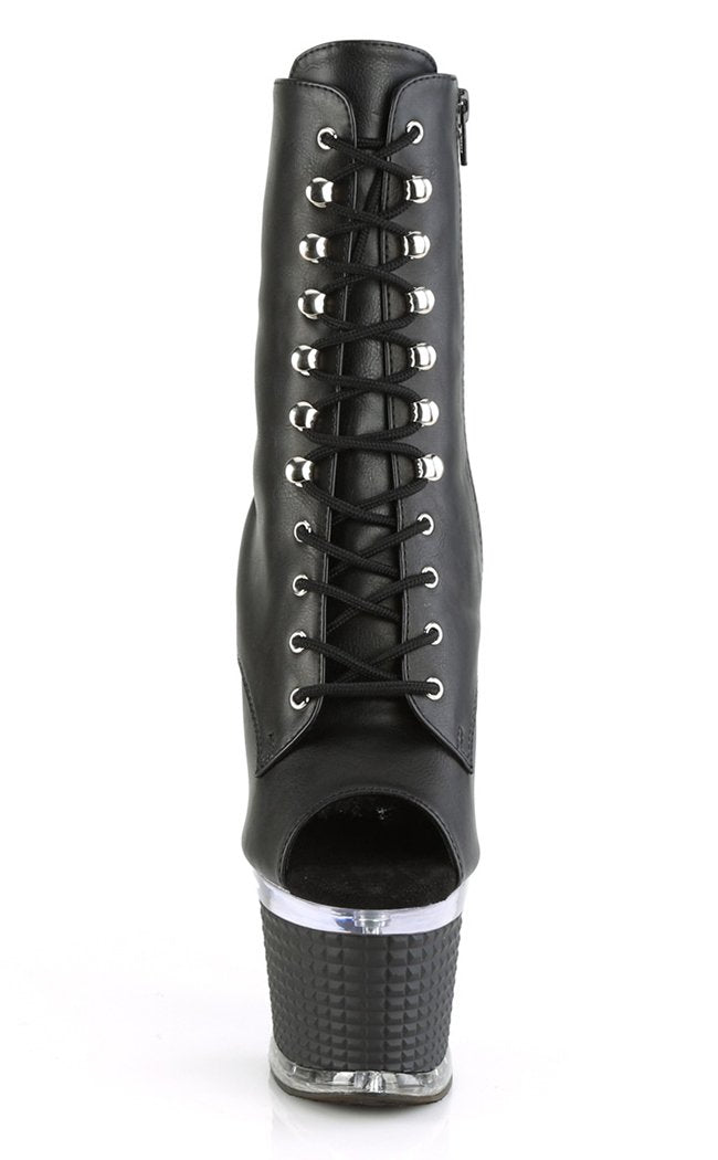 SPECTATOR-1021 Black Matte Ankle Boots-Pleaser-Tragic Beautiful