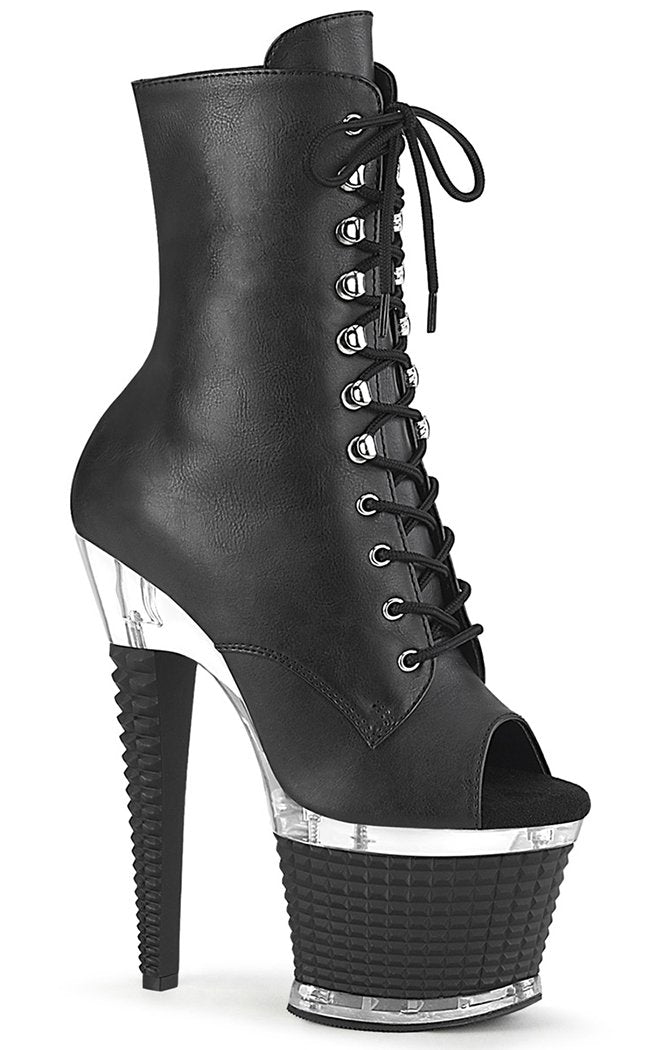 SPECTATOR-1021 Black Matte Ankle Boots-Pleaser-Tragic Beautiful