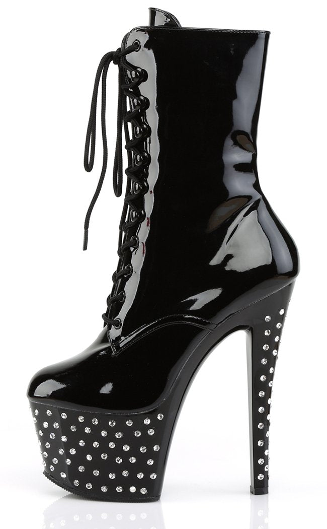 STARDUST-1020-7 Black Ankle Boots-Pleaser-Tragic Beautiful