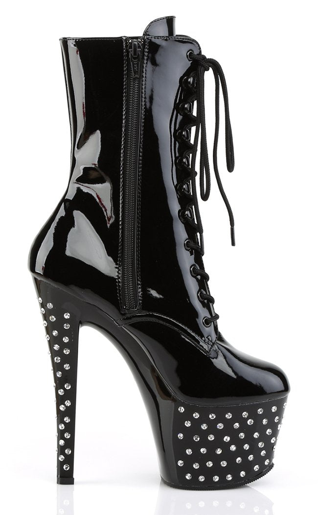 STARDUST-1020-7 Black Ankle Boots-Pleaser-Tragic Beautiful