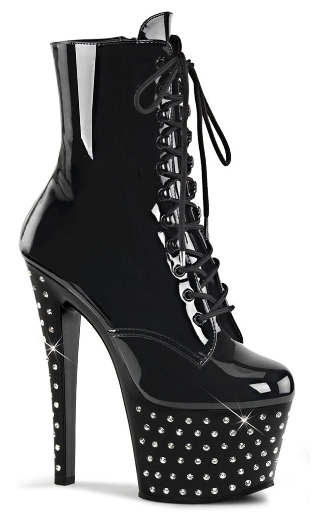 STARDUST-1020-7 Black Ankle Boots-Pleaser-Tragic Beautiful