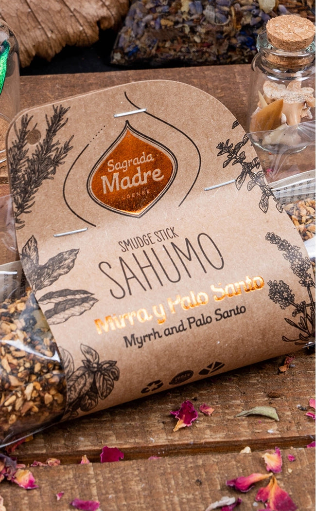 Sacred Handmade Cleansing Stick | Palo Santo & Myrrh-Cleansing Wands & Smudge Sticks-Tragic Beautiful