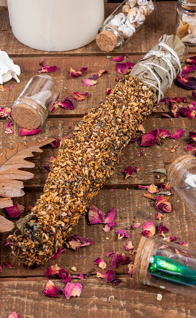 Sacred Handmade Cleansing Stick | Palo Santo & Myrrh-Cleansing Wands & Smudge Sticks-Tragic Beautiful