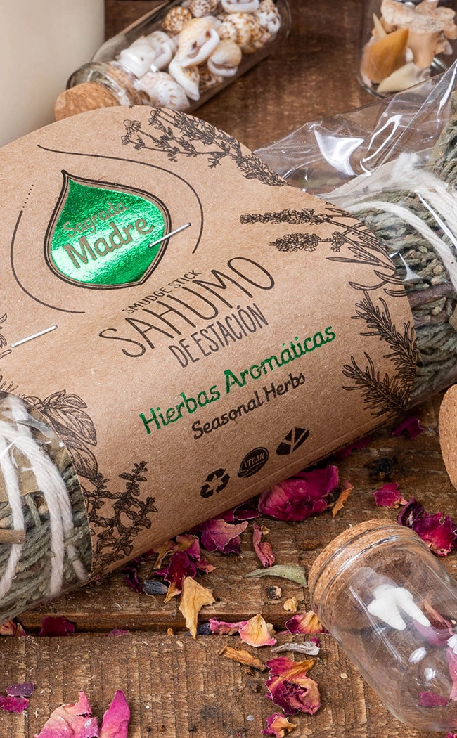 Sacred Handmade Cleansing Stick | Seasonal Herbs-Cleansing Wands & Smudge Sticks-Tragic Beautiful