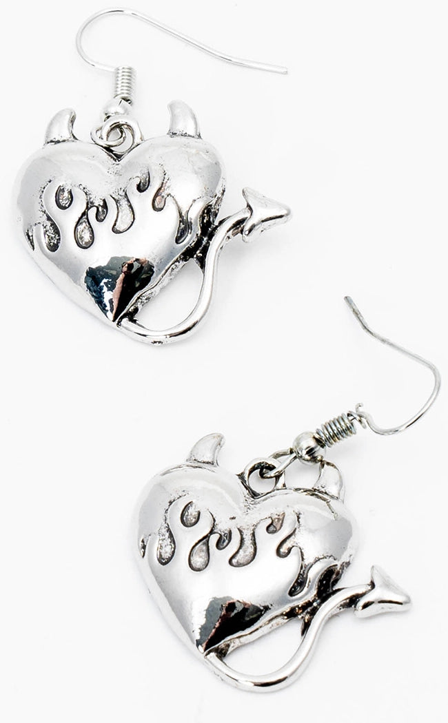 Satans Sweetheart Earrings-Gothic Jewellery-Tragic Beautiful