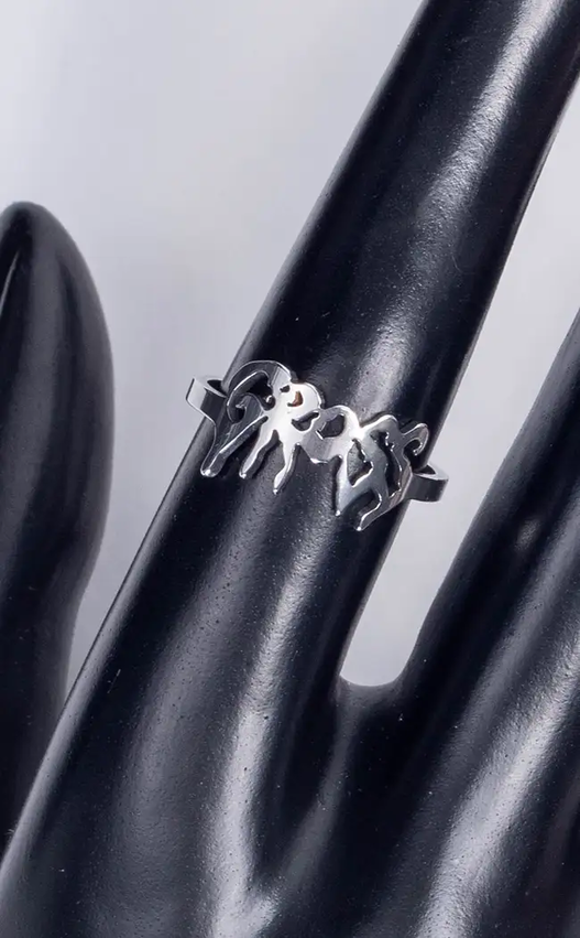 Silver Gross Ring-Gothic Jewellery-Tragic Beautiful