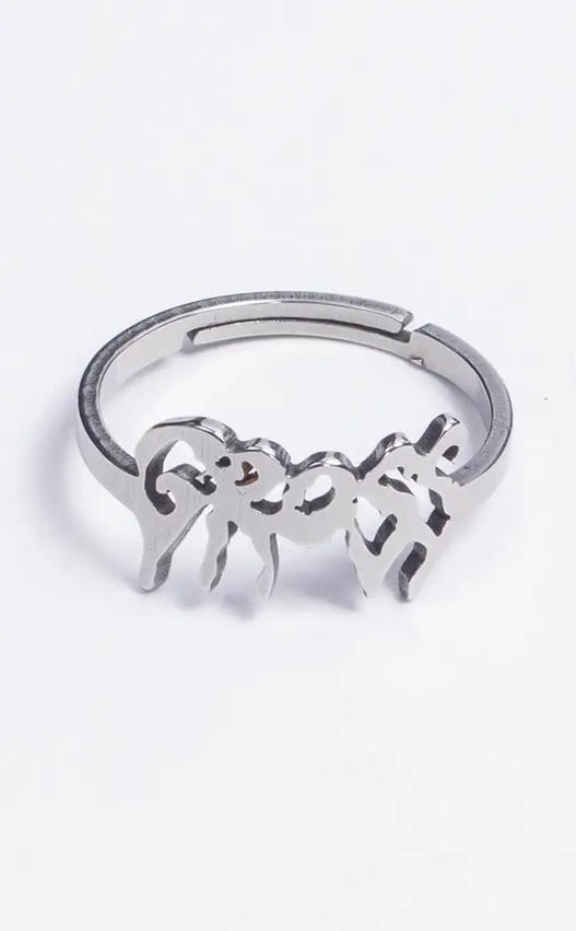 Silver Gross Ring-Gothic Jewellery-Tragic Beautiful