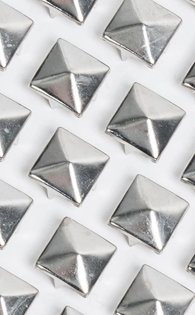 Silver Pyramid Studs | Pack Of 50