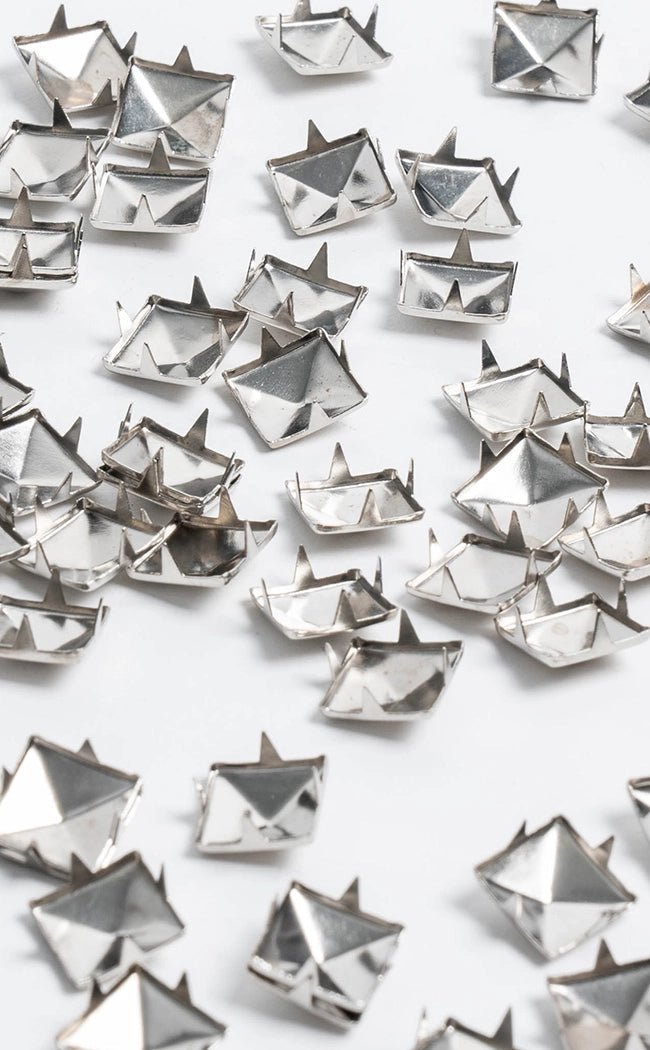 Silver Pyramid Studs | Pack Of 50