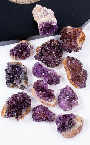 Small Dark Purple Amethyst Clusters-Crystals-Tragic Beautiful