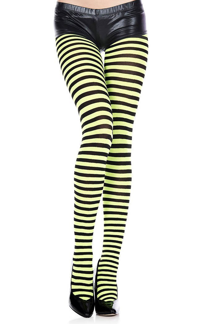 Small Stripe Pantyhose | Choose Colour-Music Legs-Tragic Beautiful