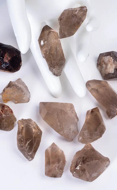 Smoky Quartz Crystal Raw Points-Crystals-Tragic Beautiful