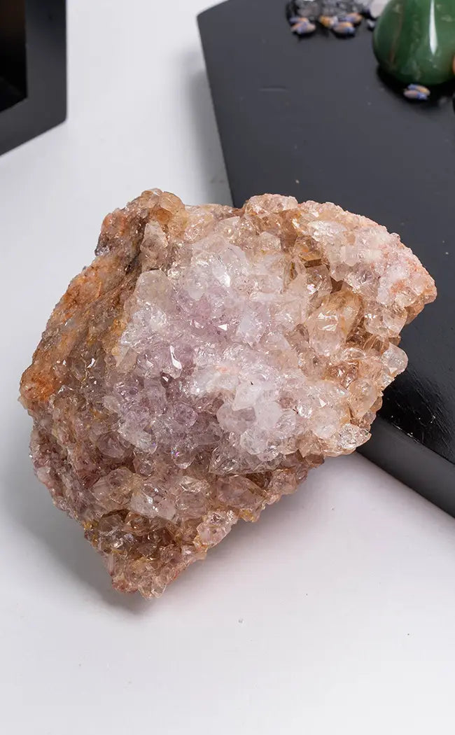 Spectacular Druzy Pink Amethyst Cluster