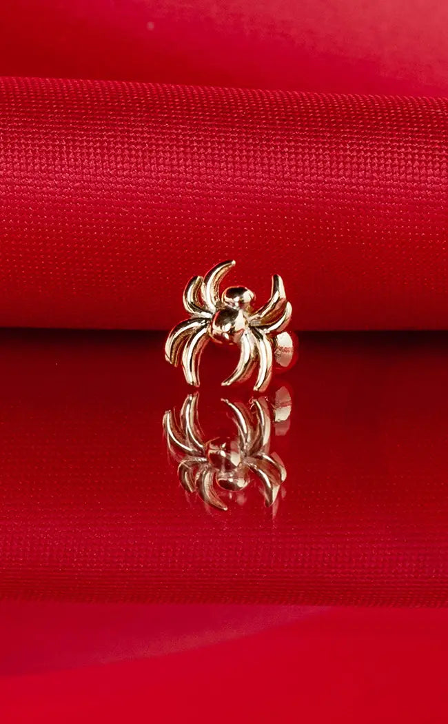 Sterling Silver Cartilage Barbell | Nephila-Impaler-Tragic Beautiful