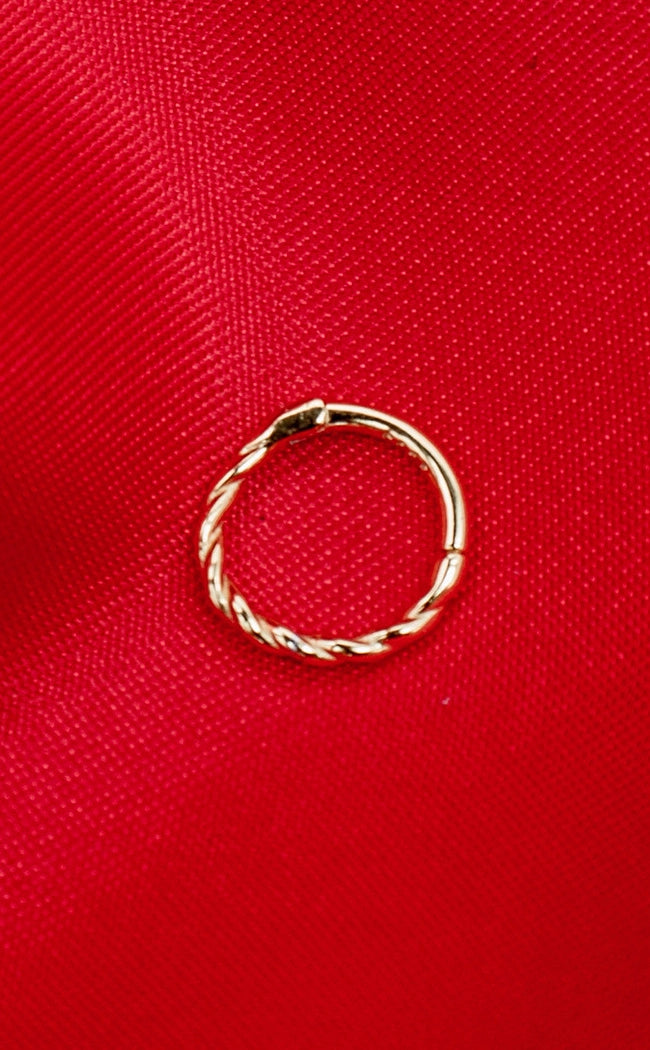 Sterling Silver Septum Ring | Entwined-Impaler Body Jewellery-Tragic Beautiful